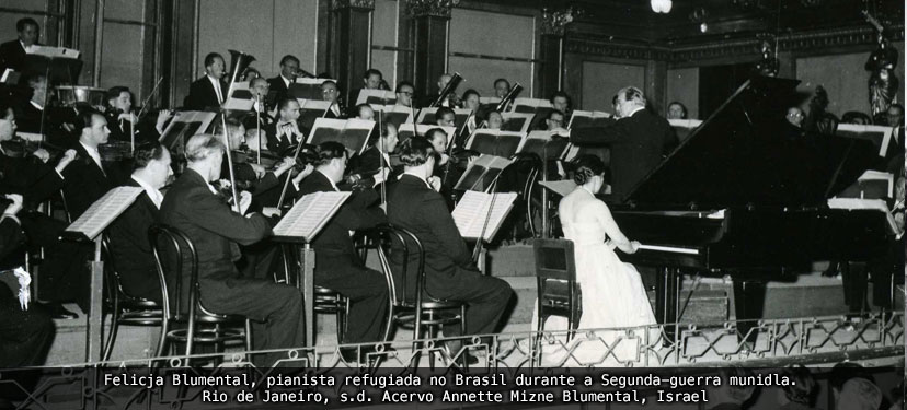 Felicja Blumental, pianista refugiada no Brasil durante a Segunda Gerra Mundial.